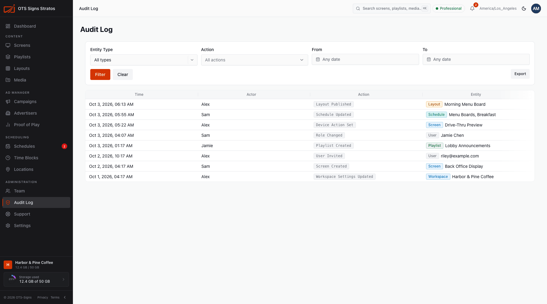 The Audit Log
